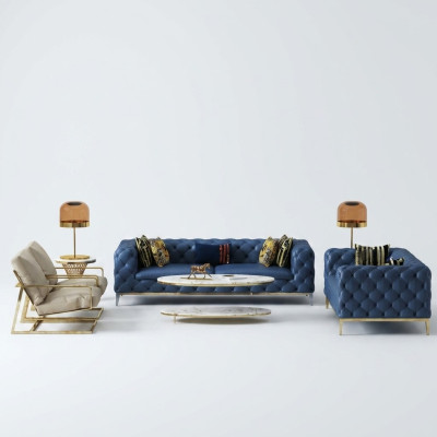 Ledersofa Sofagarnitur 3+2 Sitzer Set Garnitur Polstersofa Couch Sofa Couch