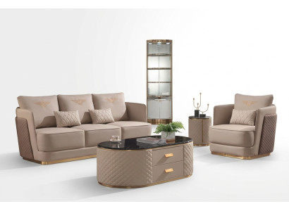 Sofagarnitur 3+1 Sitzer Klassische Garnituren Leder Couchen Sofas Polster