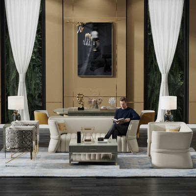 Sofagarnitur 3+2 Sitzer Garnitur Couch Polster Sofa Garnituren Design möbel