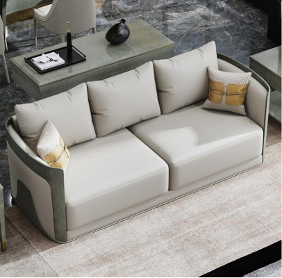 Sofa Dreisitzer Couch Klassische Neu Polster Deko 3 Sitzer Leder Couchen