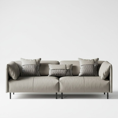 Design Italienische Möbel Big xxl 3 Sitzer Couch Leder Sofa Couchen Luxus