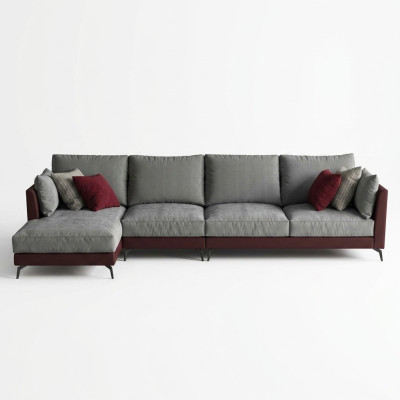 Couch Ecksofa L-Form Wohnlandschaft Sofa Polster Garnitur Stoff Sofas Möbel