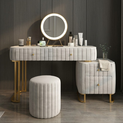 Designer Konsolen Schminktisch Kosmetik Tisch Spiegel Deko Kommode Frisier