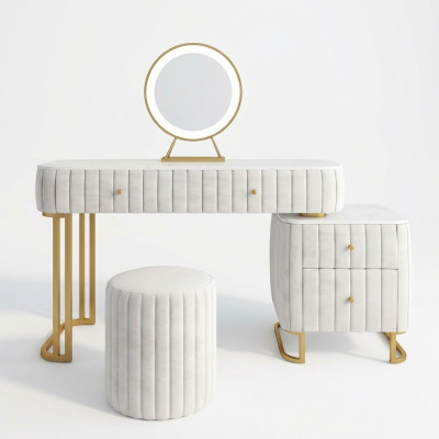 Designer Konsolen Schminktisch Kosmetik Tisch Spiegel Deko Kommode Frisier
