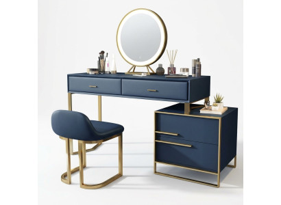 Schminktisch Spiegel Hocker Komplett Set Kommode Schlafzimmer