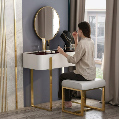 Schminktisch Modern Konsolen Tische + Hocker Frisiertisch Make Up Tisch 2tlg.
