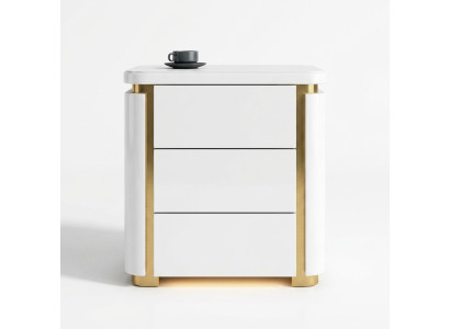 Design Nacht Tisch.Konsole Metall Glanz Tische Konsolen Schlaf Zimmer