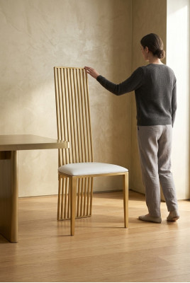 Design Stuhl Luxus Polster Klassische Stühle Edelstahl Sessel Stühle