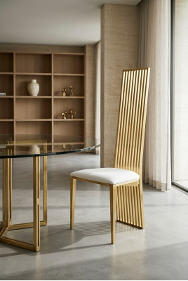 Design Stuhl Luxus Polster Klassische Stühle Edelstahl Sessel Stühle