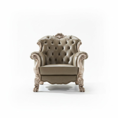 Barock Sessel Einsitzer Polster Sofa Couch Fernseh Couchen Design Wohnzimmer Neu