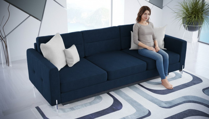 Sofas Klapp Textil Couch Schlafsofa Bett Sofa Kasten Couchen Polster Möbel Stoff
