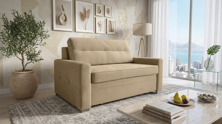 Design Couch Stoff Chesterfield Sessel 1.5 Sitzer Polster Sofas Lounge Club 