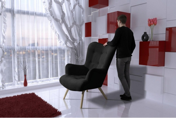 Sessel Luxus Stuhl Polster Cocktail Relax Bar Lounge Club Stühle Möbel Design