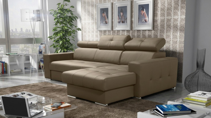 Sofa Eckcouch Polsterung Wohnzimmer Neu L-Form Stoff Leder Wohnlandschaft Sofas