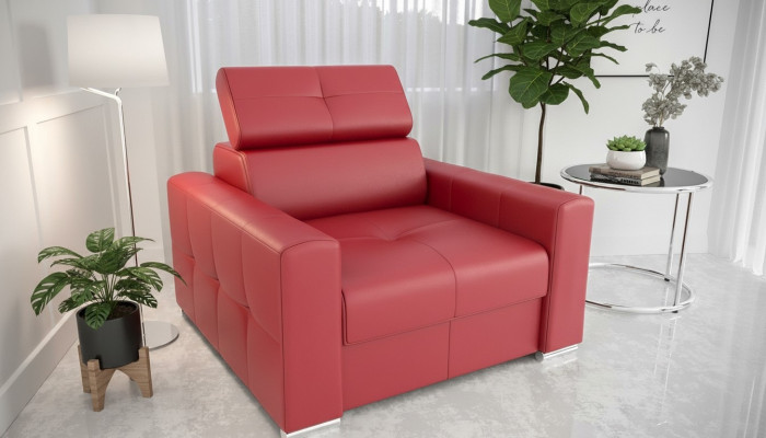 Sessel Moderner Lounge Club Wohnzimmer Modern Textil Stoff Rot Kreative Möbel
