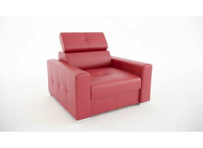 Sessel Moderner Lounge Club Wohnzimmer Modern Textil Stoff Rot Kreative Möbel