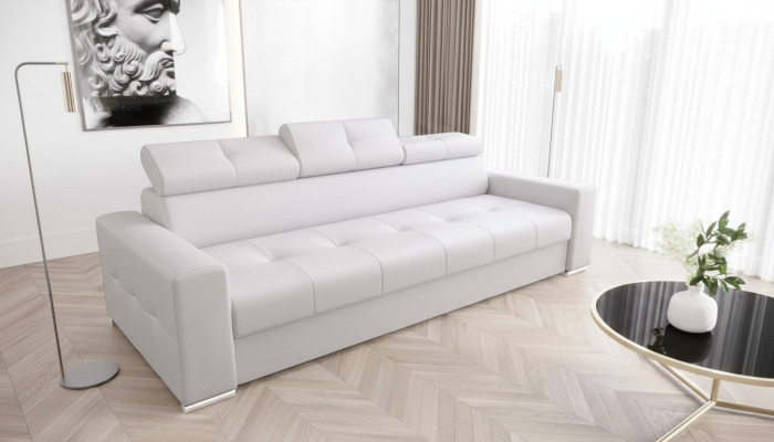 Moderne 3er Sitz Sofas Zimmer Möbel Weiß Polster Dreisitzer Couch Design Sofa