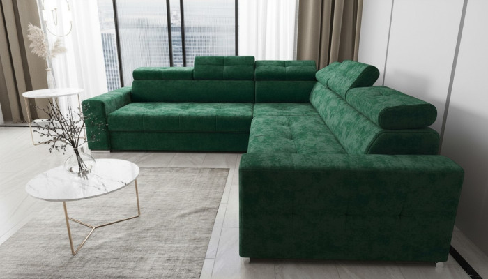Wohnzimmer Textil Leder Luxus L Form Modern Ecksofa Couch Polsterung Sofas Neu