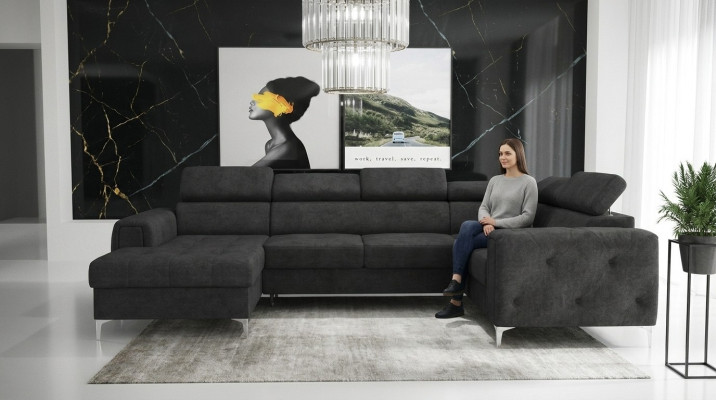 Wohnlandschaft Design Ecksofa Textil Couchen Sofas U Form Sofa Couch Polster Neu