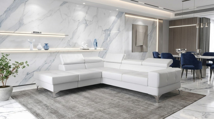 Ecksofa L-Form Sofa Wohnlandschaft Polster Multifunktion Design Modern Textil