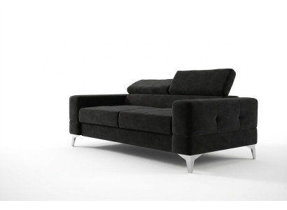 Zweisitzer Ledersofa Couch Holz Couch Polster Sofa 2 Sitzer Textil Couchen Neu