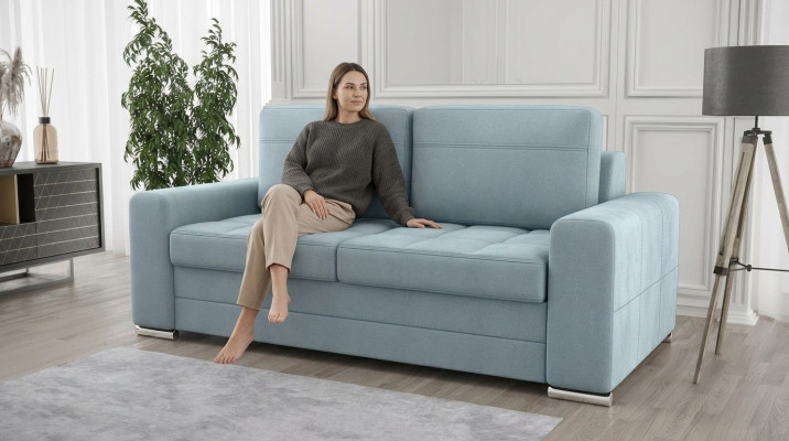 Design Polster Modern 100% Textil Stoff Modern Zweisitzer Sofa 2 Sitzer Couch