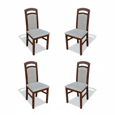 Esszimmer Stuhl Garnitur Sessel Polster Design 4x Stühle Gruppe Set Gastro Neu
