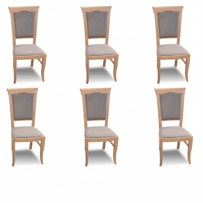 Gruppe Sessel Italienische Luxus Möbel Garnitur Esszimmerstuhl Set 6X Stühle Neu