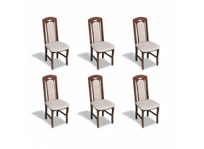 Esszimmer Stuhl Stühle Sitz Modern Massiv Holz Sessel Set 6x Luxus Restaurant