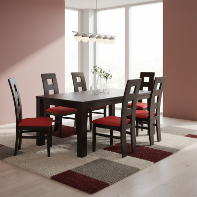 Design Set 6x Sessel Stuhl GruppeTextil Polster Stühle Gastro Esszimmer Stoff