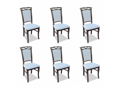 Stühle Polster Hotel Textil Stuhl Set Gruppe Stühle Garnitur 6x Gruppen Sessel