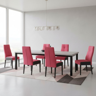 Designer Stühle Garnitur Komplett K63 Stuhl Set Esszimmer Lehn Polster Sitz 8x