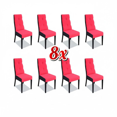 Designer Stühle Garnitur Komplett K63 Stuhl Set Esszimmer Lehn Polster Sitz 8x