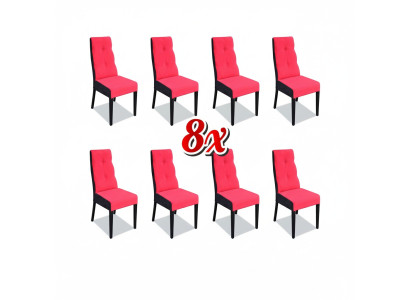 Designer Stühle Garnitur Komplett K63 Stuhl Set Esszimmer Lehn Polster Sitz 8x