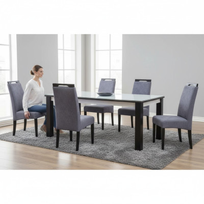 Küche Ess Gruppe Set Stuhl Garnitur Sitz Polster Holz 4x Stühle Lehn Stühle