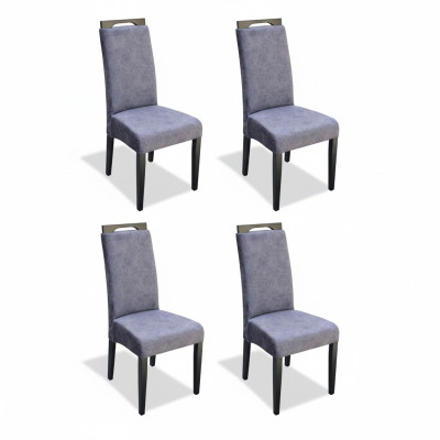 Küche Ess Gruppe Set Stuhl Garnitur Sitz Polster Holz 4x Stühle Lehn Stühle