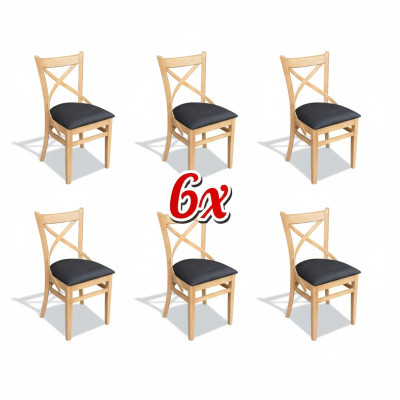 Garnitur Komplett Gruppe Stuhlgruppe 6x Stück Esszimmer Stuhl Set Lehn Stühle