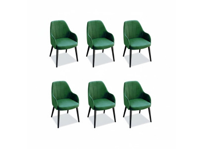 Esszimmer Stuhl Stühle Sitz Massiv Modern Holz Sessel Set 6x Luxus Restaurant