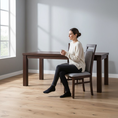 Esszimmer Stühle Textil Gruppe Garnitur Holz Set 8x Stuhl Set Sessel Garnitur