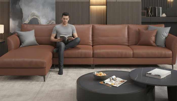 Wohnlandschaft Design Modern Sofas Eck Ecksofa L Form Ledersofa Couch