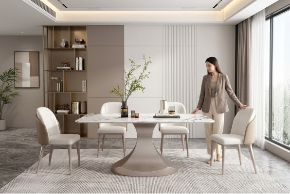 Esszimmer Säulen Tische Italienische Möbel Esstisch Restaurant Tisch Luxus Neu