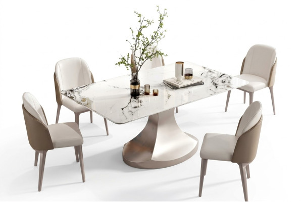 Esszimmer Säulen Tische Italienische Möbel Esstisch Restaurant Tisch Luxus Neu