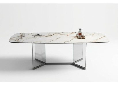 Design Marmortisch Wohn Tische Ess Zimmer Edelstahl Tisch Moderner Esstisch