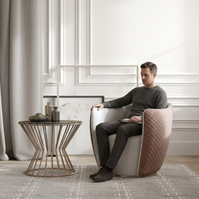 Modern Sessel Stoff Sofa Design Polster Sofas Sessel Fernseh 1 Sitzer