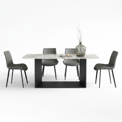 Esstisch Moderne Edelstahl Esszimmer Wohnzimmer Küche Tische Design Tisch Metall