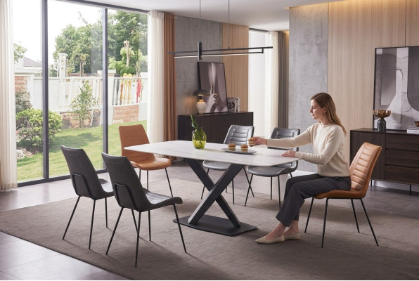 Luxus Esszimmer Tische Tisch Metall Esszimmertisch Moderner Möbel Neu Edelstahl