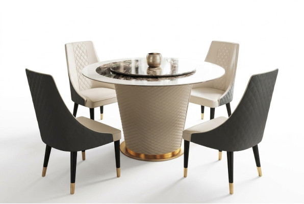 Marmor Esstisch Moderne Esszimmer Wohnzimmer Küche Tische Design Tisch Rund Neu