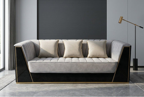 Sofa 3 Sitzer Sofas Luxus Textil Couchen big Polster Designer Möbel Dreisitzer