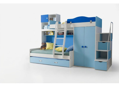 Betten Hochbett Echtes Holz Kinder & Jugend Zimmer New Doppelstock Bett Etagen