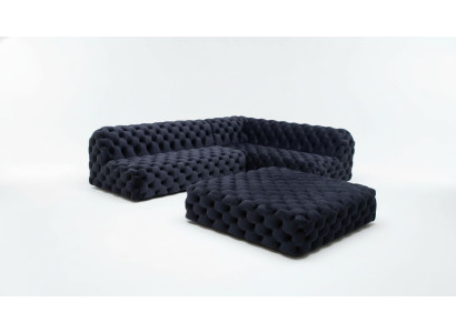 Sofa Ecksofa L Form Sessel Hocker Ecksofa Polster 2tlg. Neu Modernes